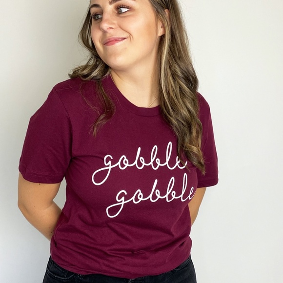 Gobble Gobble Thanksgiving T-Shirt - Picture 4 of 4